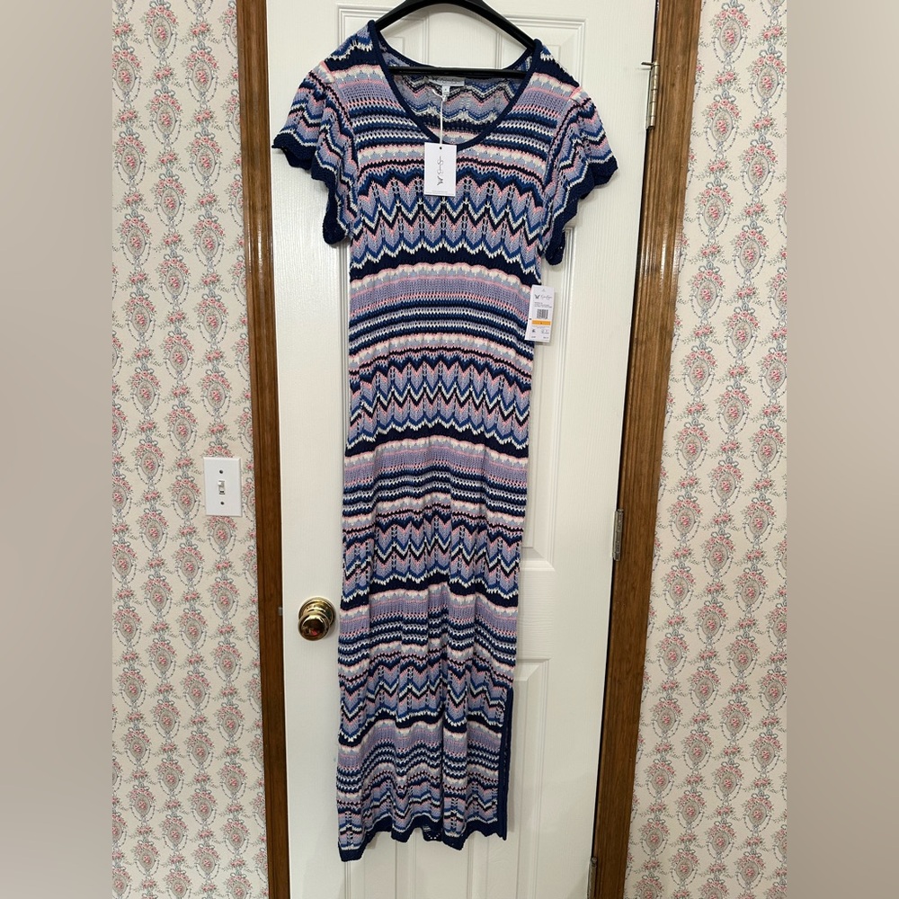Jessica Simpson Trinity Crochet Sweater Dress